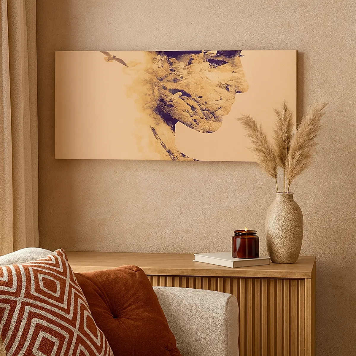 Tablou pe pânză - Frumoasă prin natura - 30x30 cm