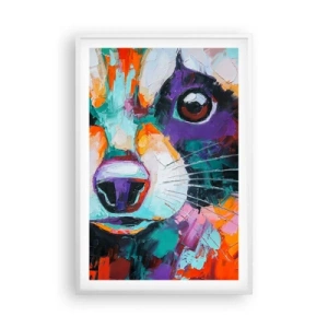 Poster în ramă albă - Doar emoții bune - 61x91 cm