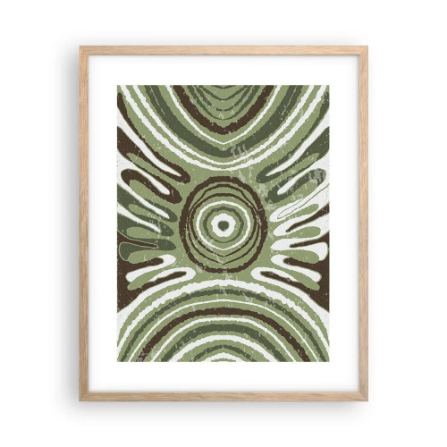 Poster în ramă de stejar deschis - Explozie de emoții - 40x50 cm
