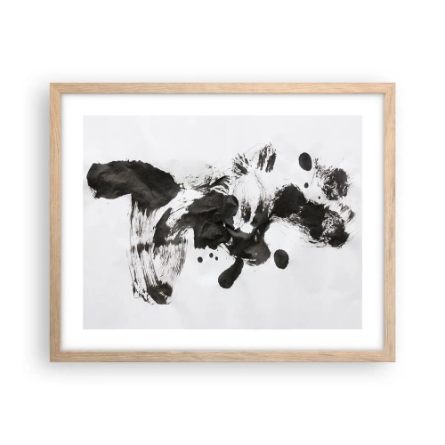 Poster în ramă de stejar deschis - Metodă în nebunie? - 50x40 cm