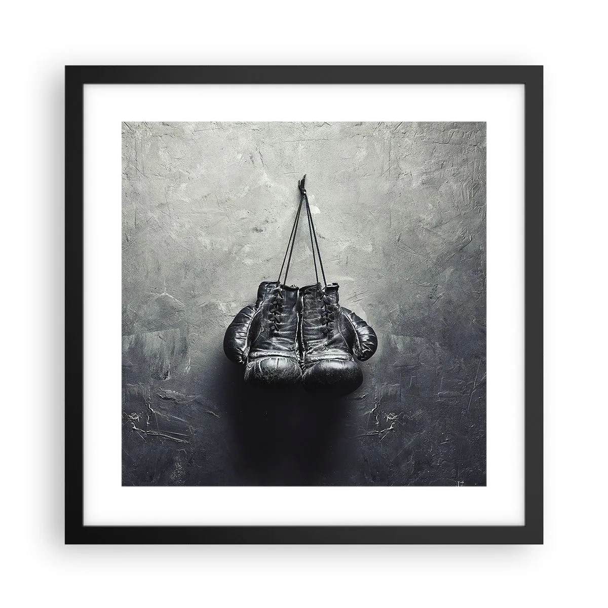 Poster în ramă neagră - Timp de luptă și timp de pace - 40x40 cm