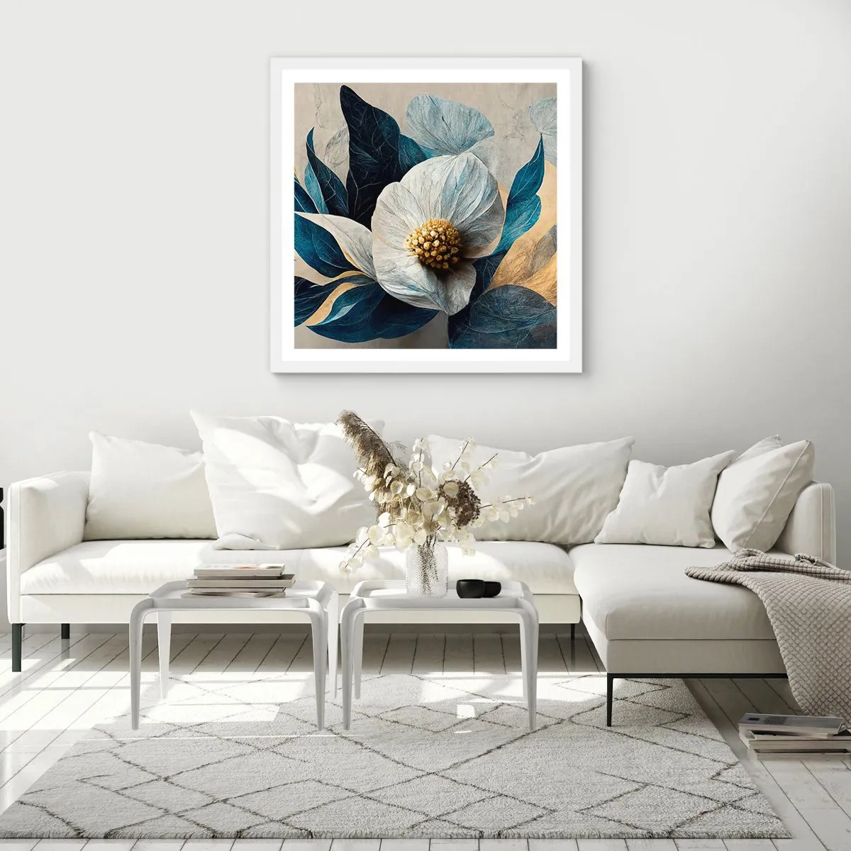 Poster în ramă albă - Are o inimă de aur - 30x30 cm