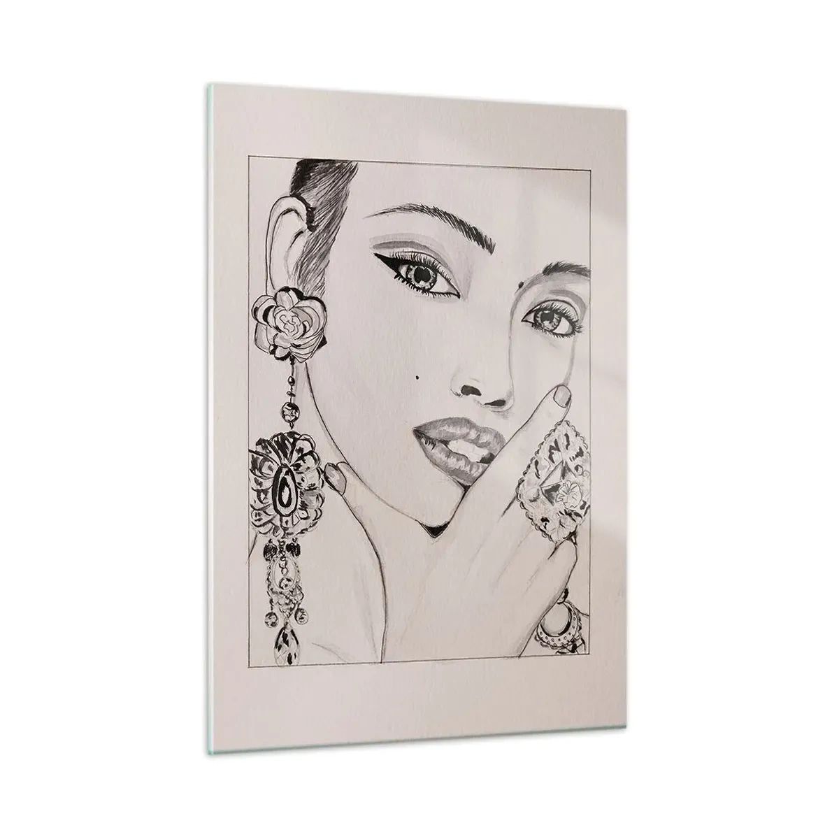 Tablou pe sticlă - Cea mai frumoasă bijuterie - 50x70 cm