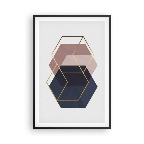 Poster în ramă neagră - Puterea simplității - 61x91 cm