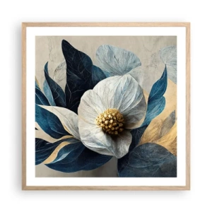 Poster în ramă de stejar deschis - Are o inimă de aur - 60x60 cm