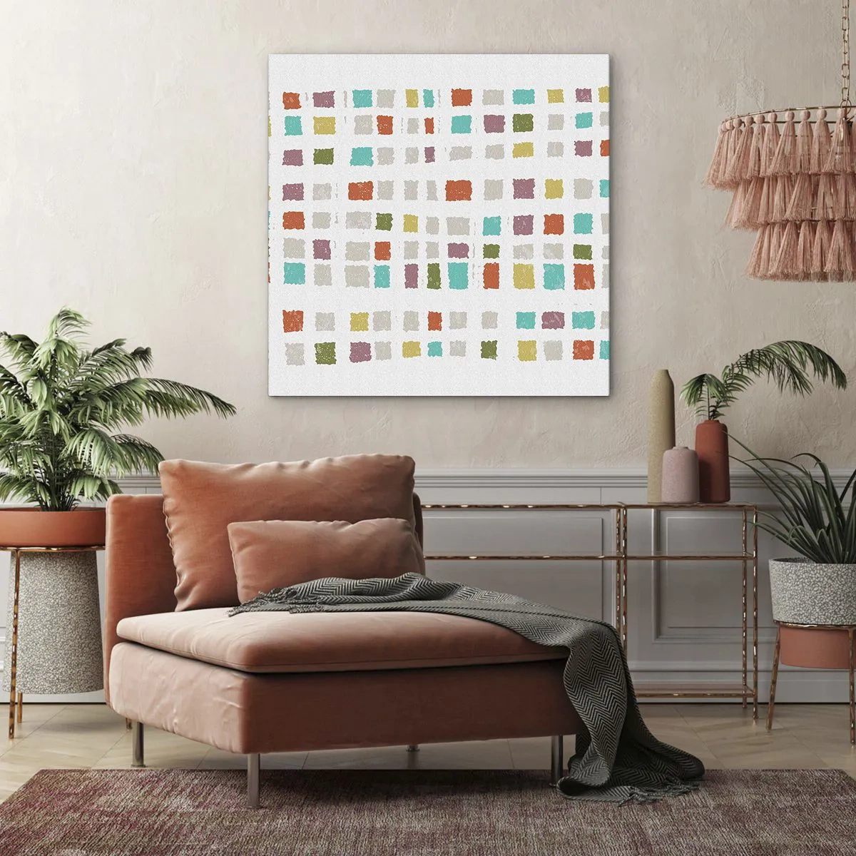 Tablou pe pânză - Joc necunoscut - 30x30 cm