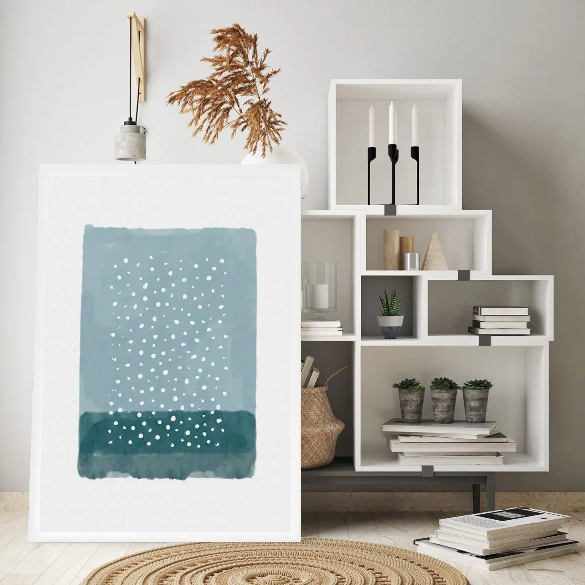 Poster - Crescute pe albastru - 50x70 cm