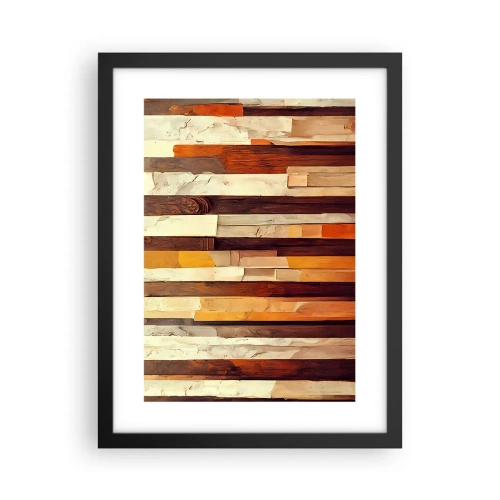 Poster în ramă neagră - Imnul copacilor din pădure - 30x40 cm