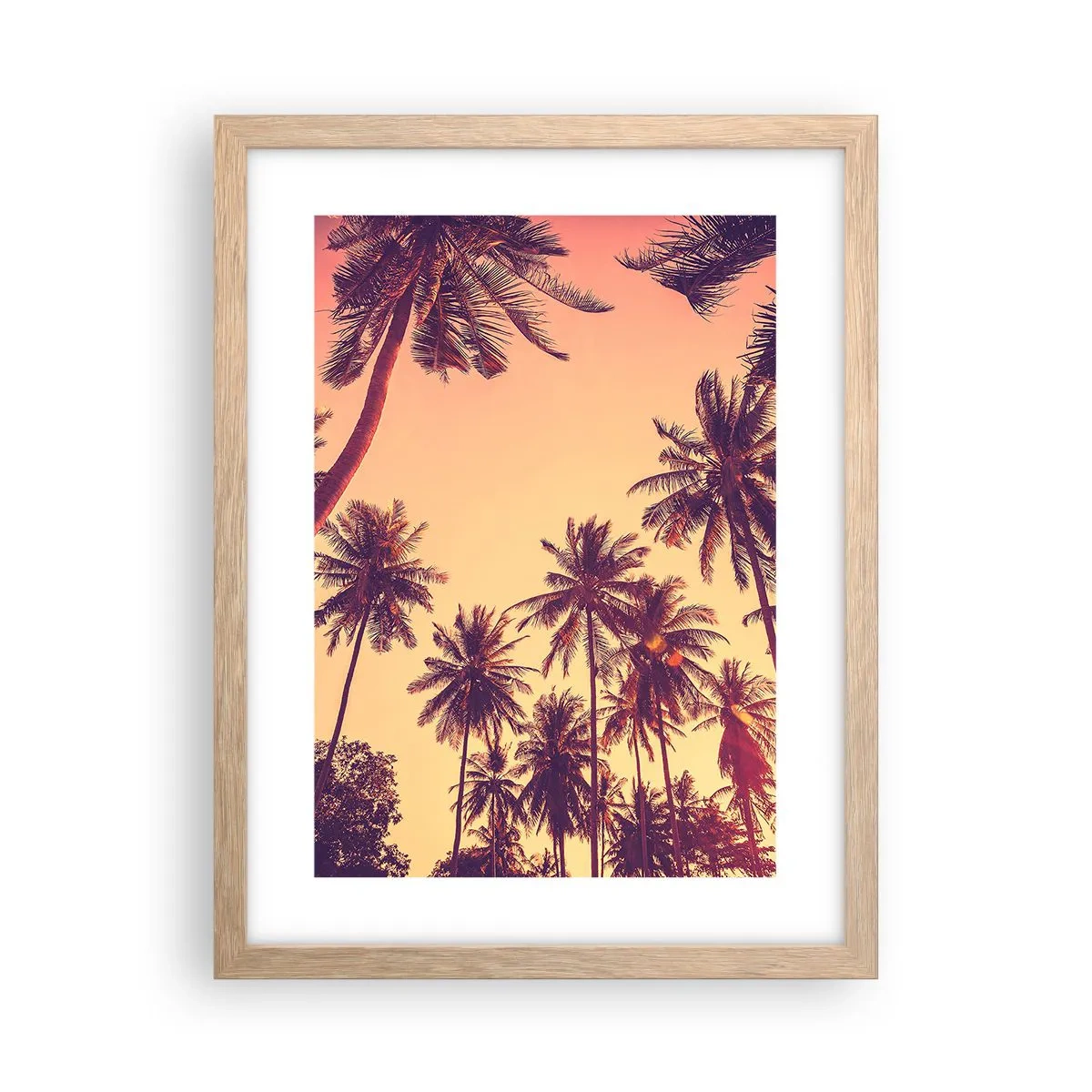 Poster în ramă de stejar deschis - Variație tropicală - 30x40 cm