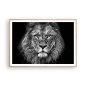 Poster în ramă de stejar deschis - În ținuta de încoronare - 100x70 cm