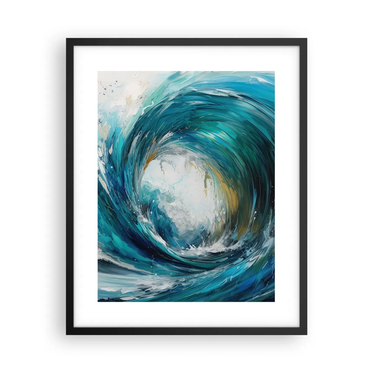 Poster în ramă neagră - Portal maritim - 40x50 cm