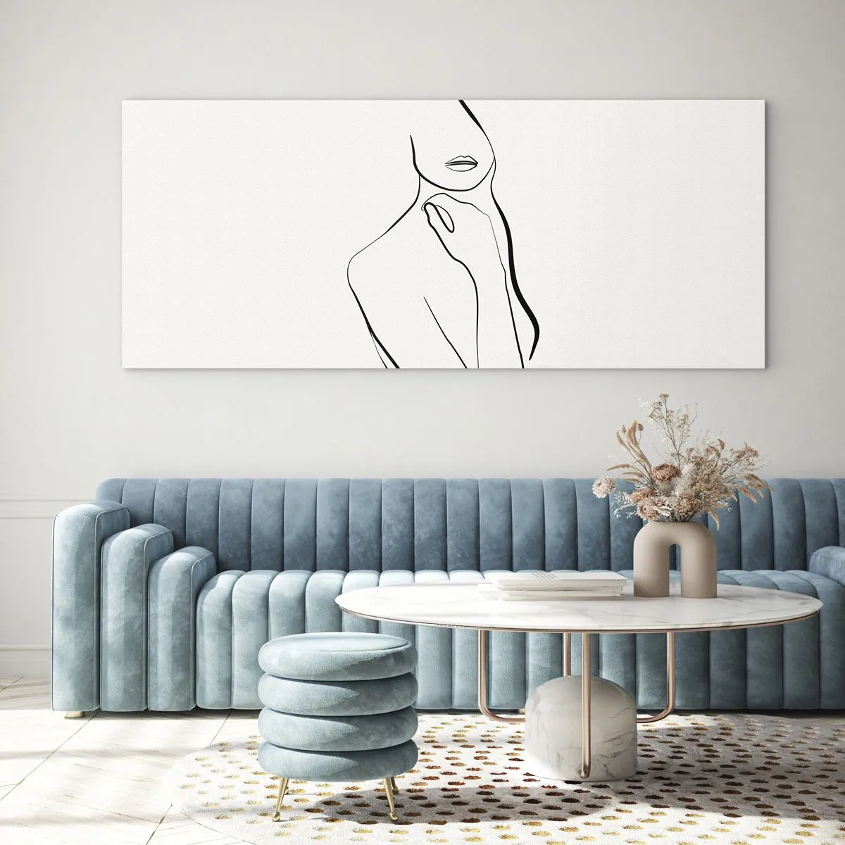 Tablou pe sticlă - Val de melancolie - 120x50 cm