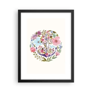Poster în ramă neagră - Somnul bun al marinarului - 30x40 cm