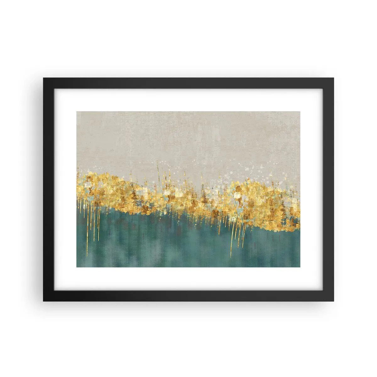 Poster în ramă neagră - Frontiera de aur - 40x30 cm