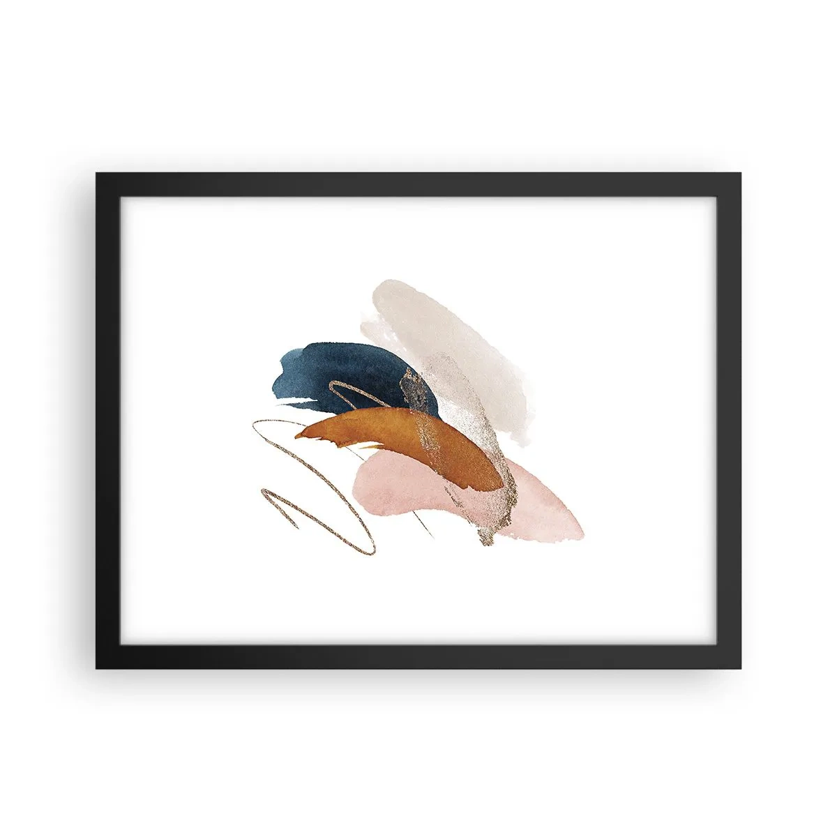Poster în ramă neagră - Compoziție înaripată - 40x30 cm