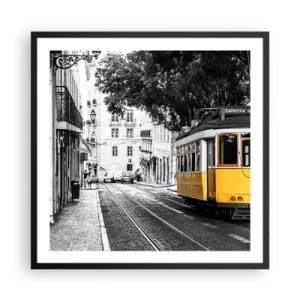 Poster în ramă neagră - Sună fado în fundal - 60x60 cm