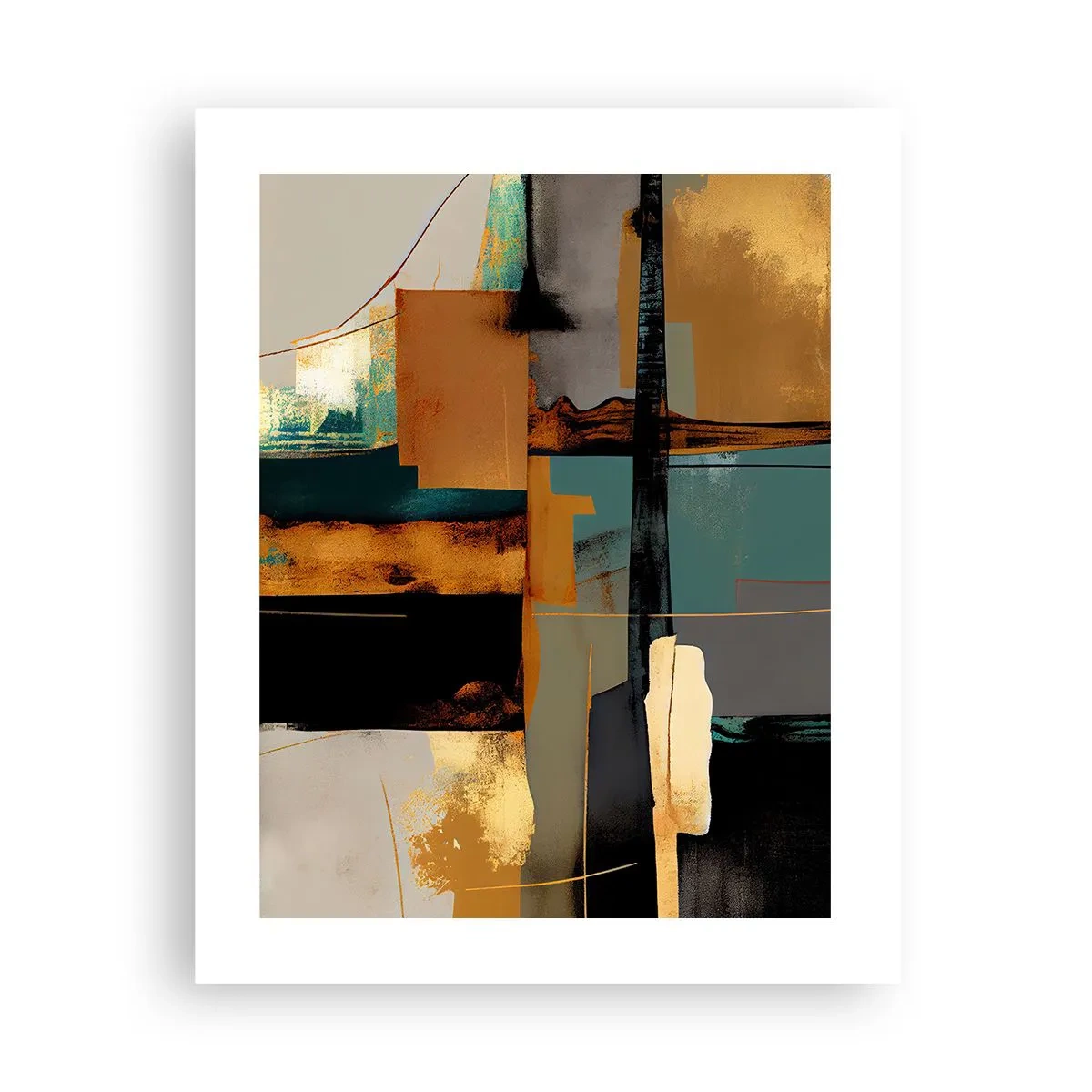 Poster - Abstracția - lumină și umbră - 40x50 cm