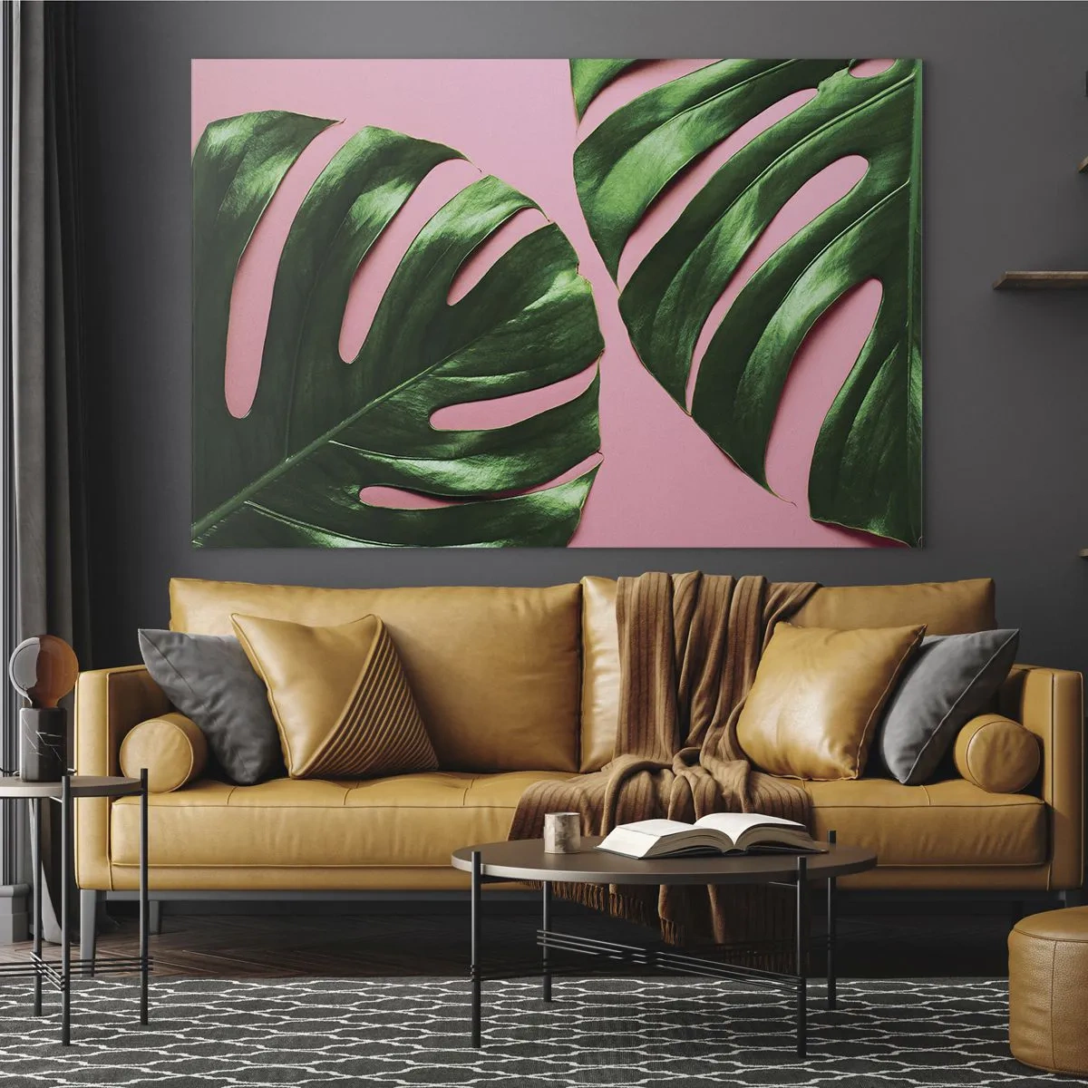 Tablou pe sticlă - Întâlnire verde - 120x80 cm