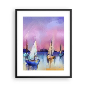 Poster în ramă neagră - Direcția: ape largi - 40x50 cm