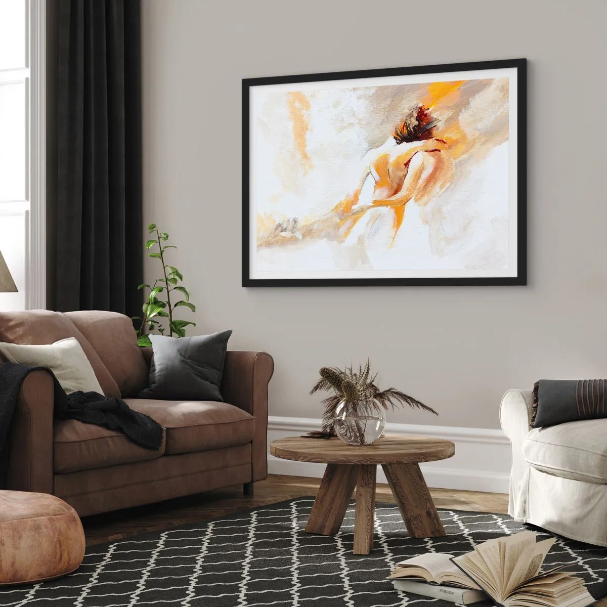 Poster în ramă neagră - În cerul proximității - 91x61 cm