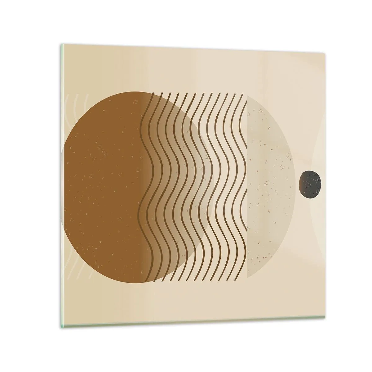 Tablou pe sticlă - Despre originea figurilor geometrice - 50x50 cm