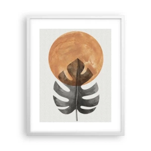 Poster în ramă albă - Doar soarele - 40x50 cm