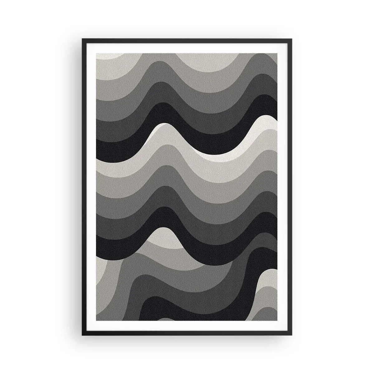Poster în ramă neagră - Val după val - 70x100 cm