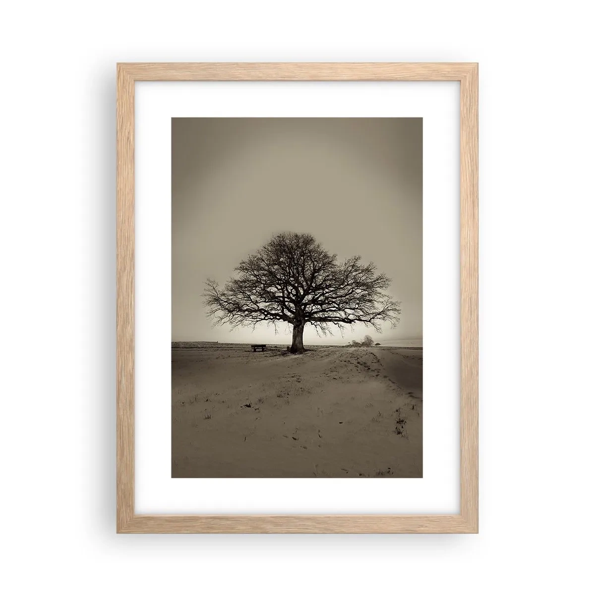 Poster în ramă de stejar deschis - De aici până în veșnicie - 30x40 cm