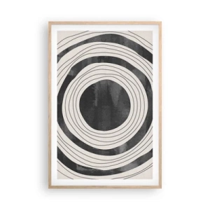 Poster în ramă de stejar deschis - Direct la subiect - 61x91 cm