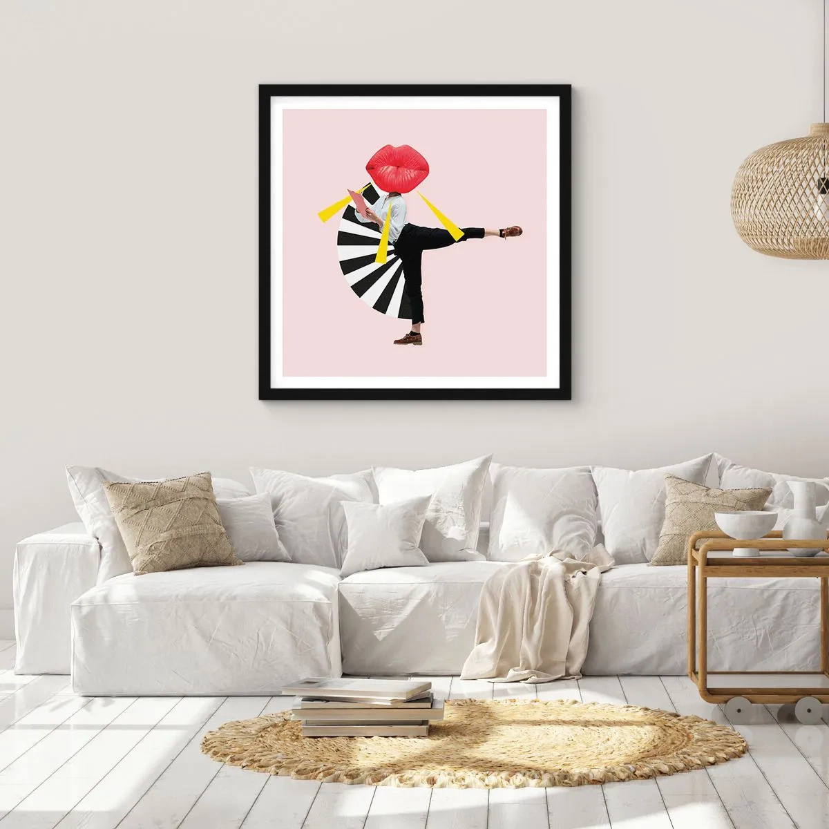 Poster în ramă neagră - Artă pop suprarealistă - 60x60 cm
