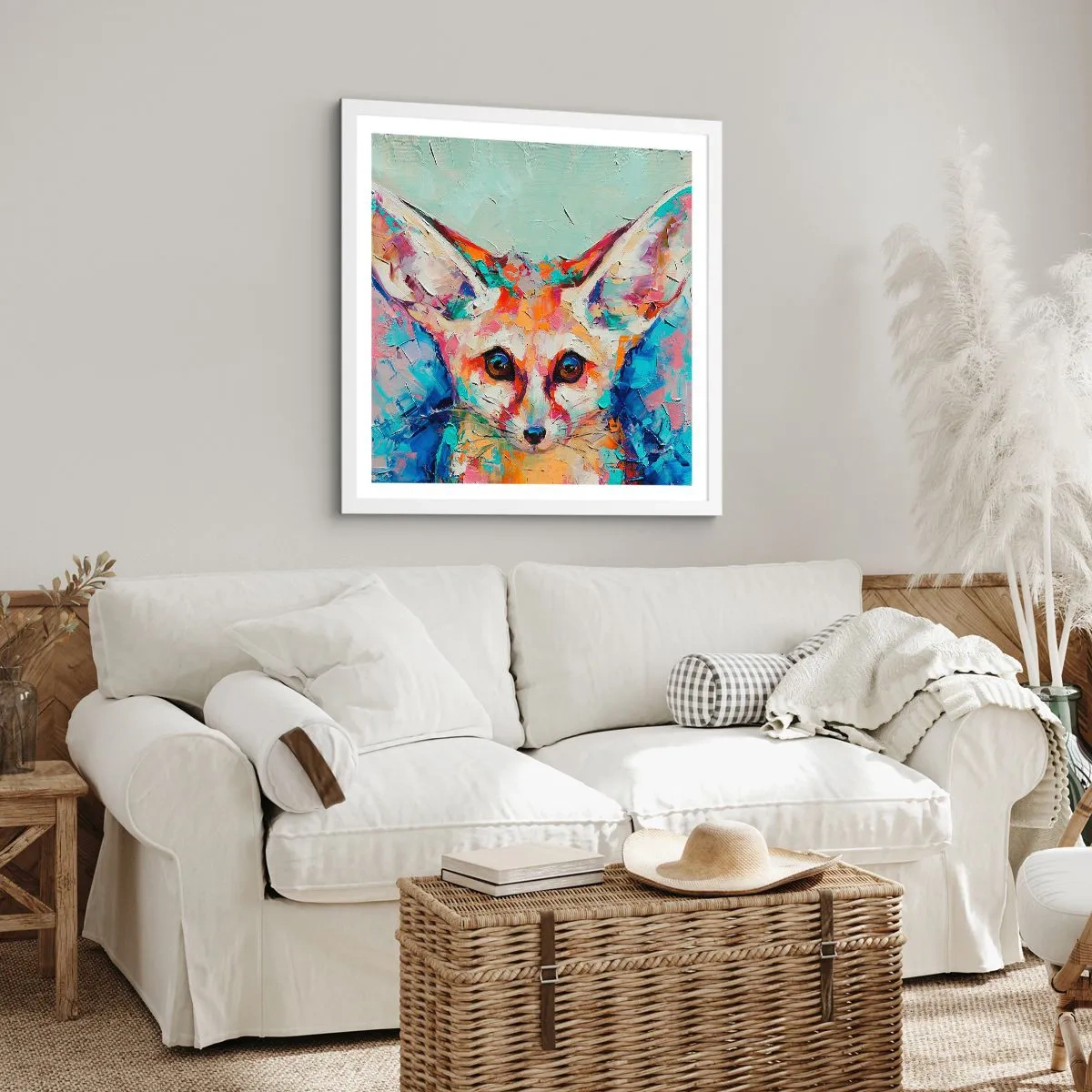 Poster în ramă albă - Sunteți gata pentru mine? - 40x40 cm