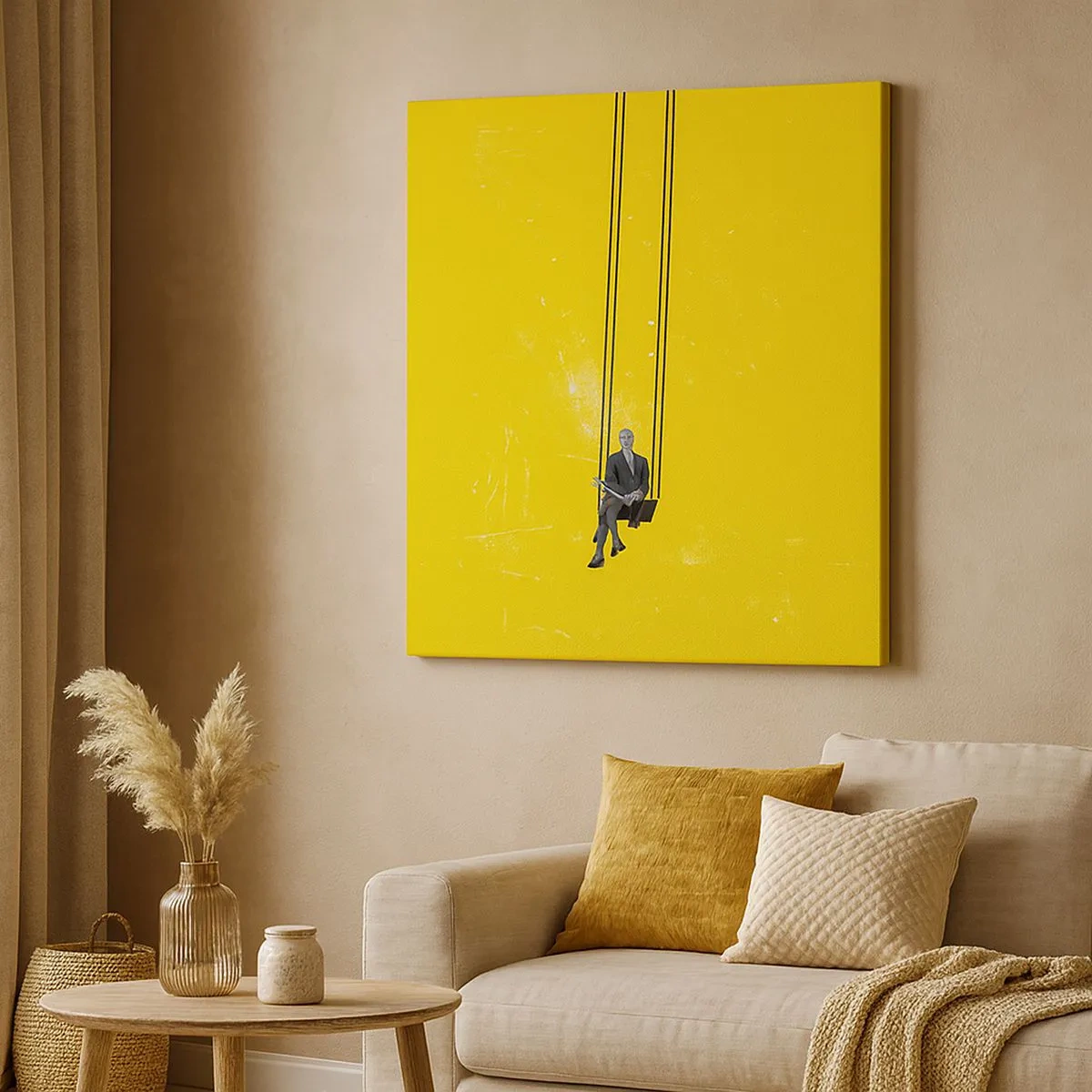 Tablou pe pânză - O zi ca oricare alta - 30x30 cm