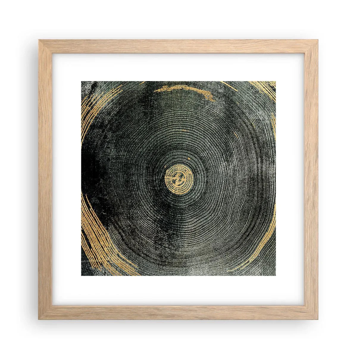 Poster în ramă de stejar deschis - Schimbare și persistență - 30x30 cm