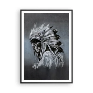 Poster în ramă neagră - Înapoi la rădăcini - 70x100 cm