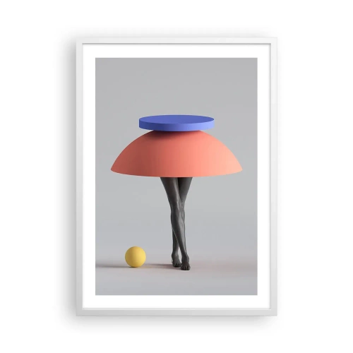 Poster în ramă albă - Compoziție suprarealistă - 50x70 cm