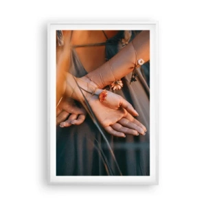 Poster în ramă albă - Legată de natură - 61x91 cm