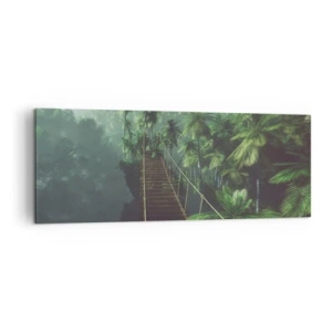 Tablou pe pânză - Deasupra cazanului verde - 140x50 cm