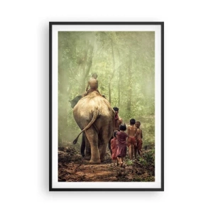 Poster în ramă neagră - Noua Carte a Junglei - 61x91 cm
