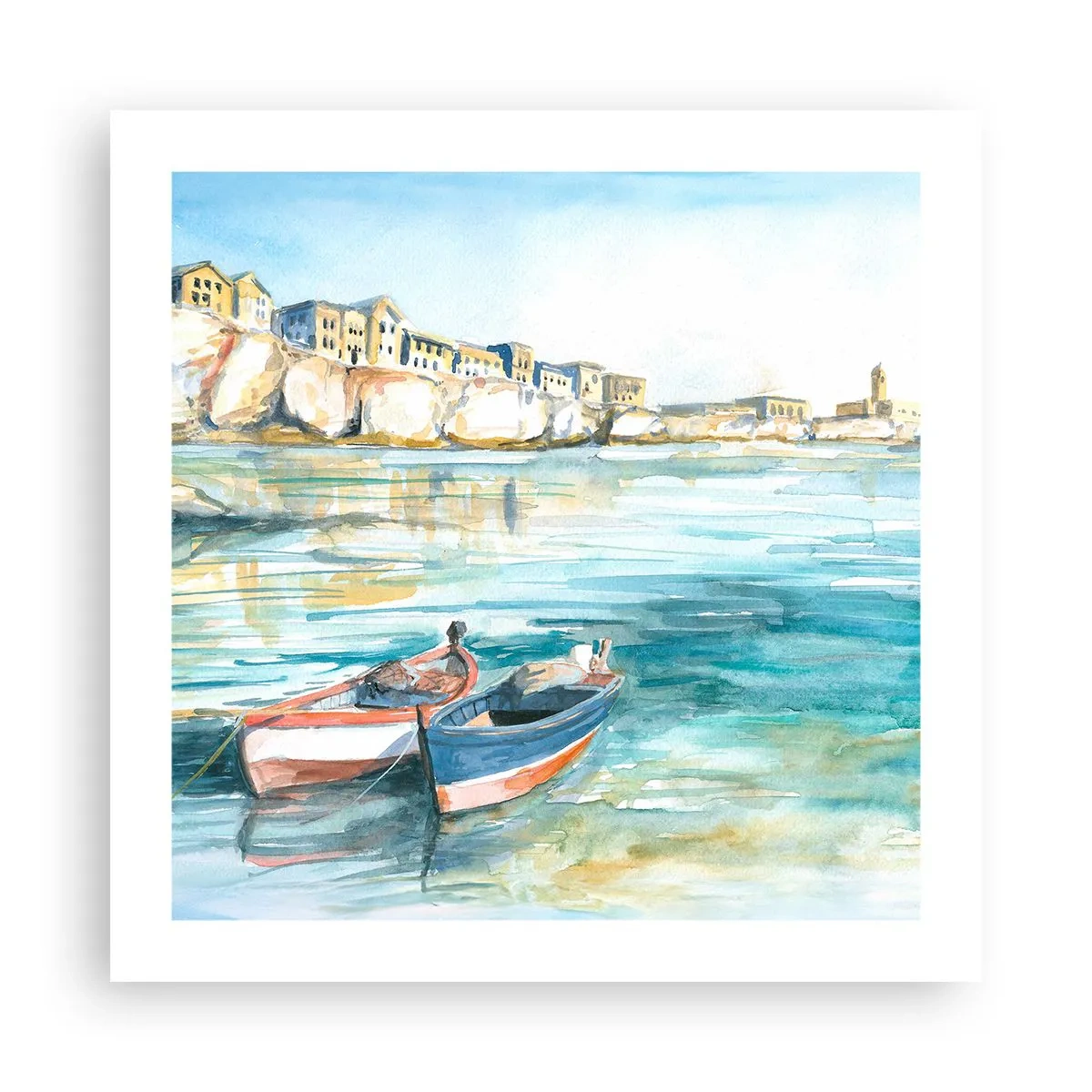 Poster - Peisaj în azur - 50x50 cm