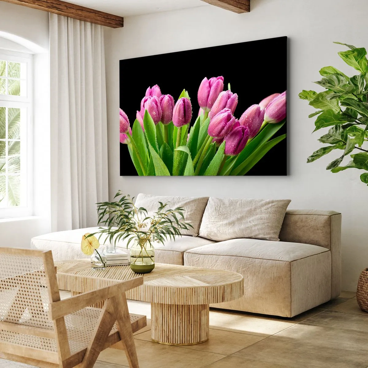 Tablou pe pânză - Bucurie de liliac de primăvară - 120x80 cm