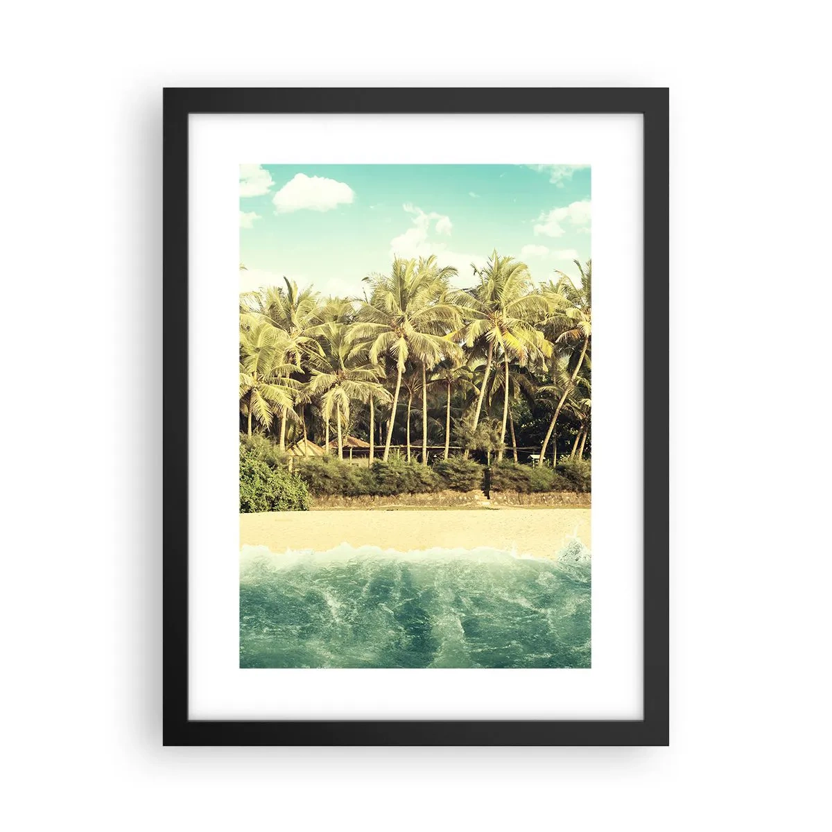 Poster în ramă neagră - Ce zici de aici? - 30x40 cm