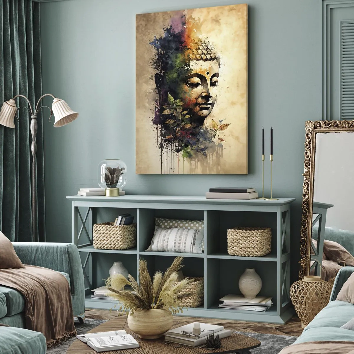 Tablou pe pânză - Namaste! - 70x100 cm