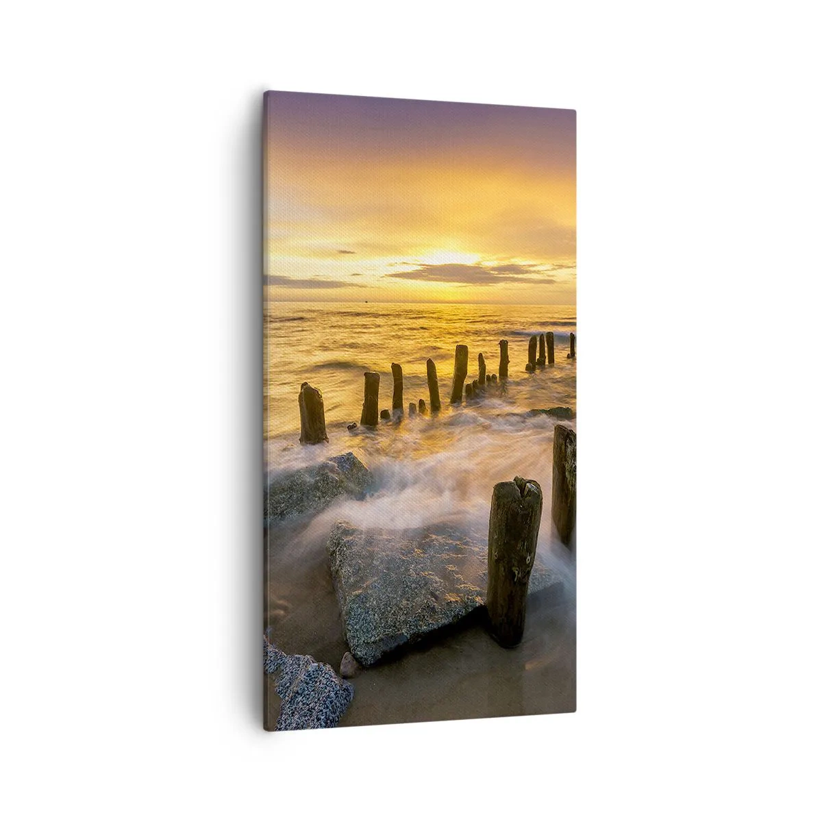 Tablou pe pânză - Frumusețe brută a mării - 55x100 cm