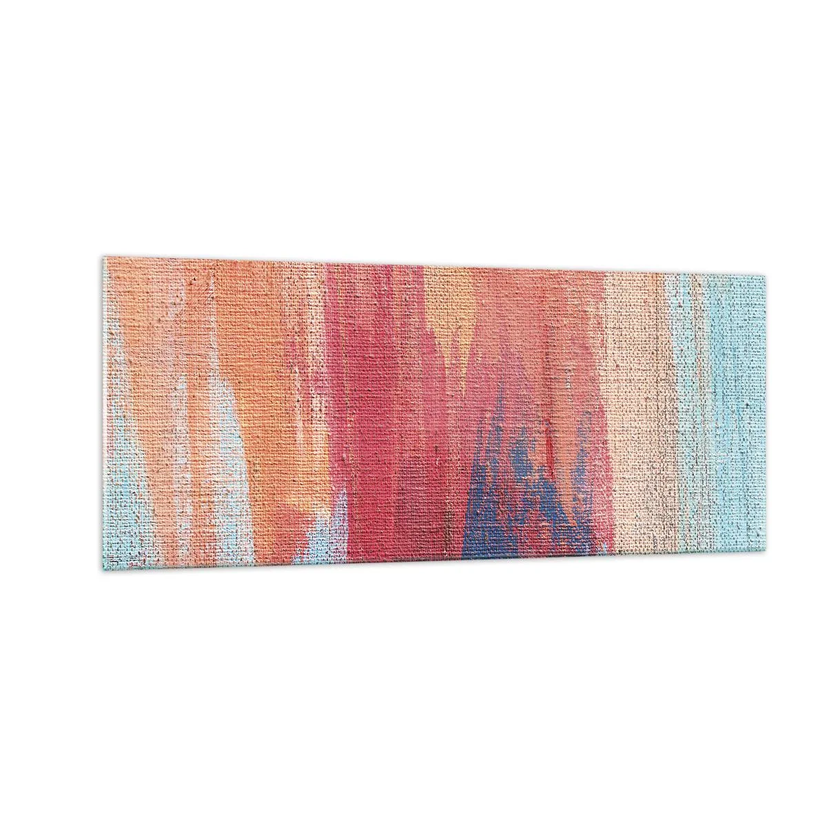 Tablou pe sticlă - Plutind prin curcubeu - 100x40 cm