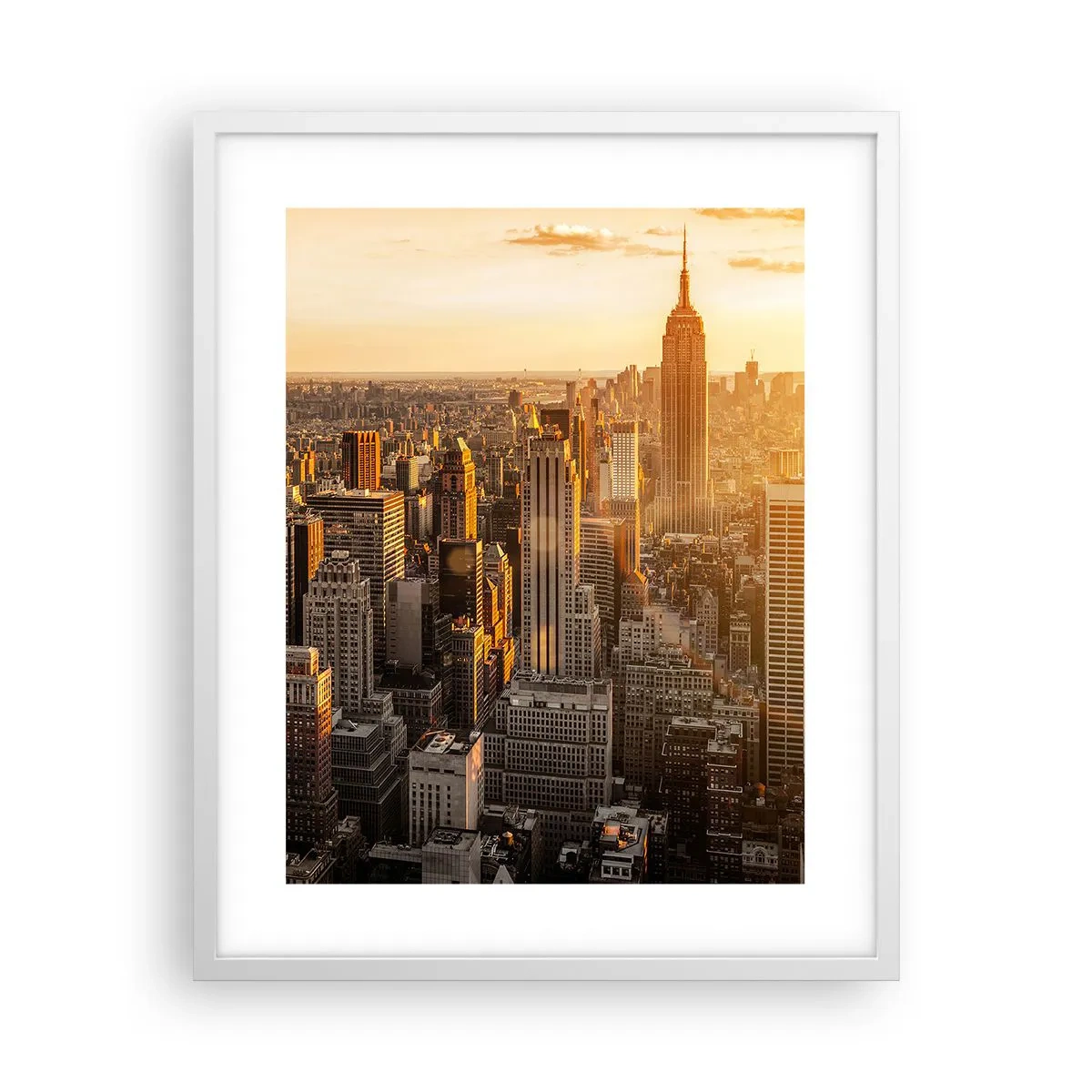 Poster în ramă albă - Crescând la soare - 40x50 cm