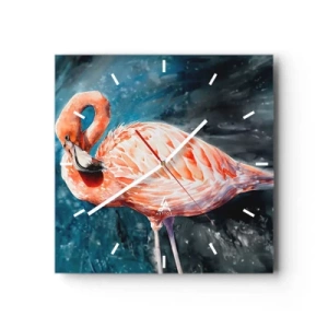Ceas de perete - Ceas pe sticlă - Decorativ prin natură - 40x40 cm