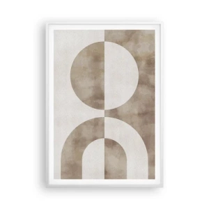 Poster în ramă albă - Similitudini și diferențe - 70x100 cm