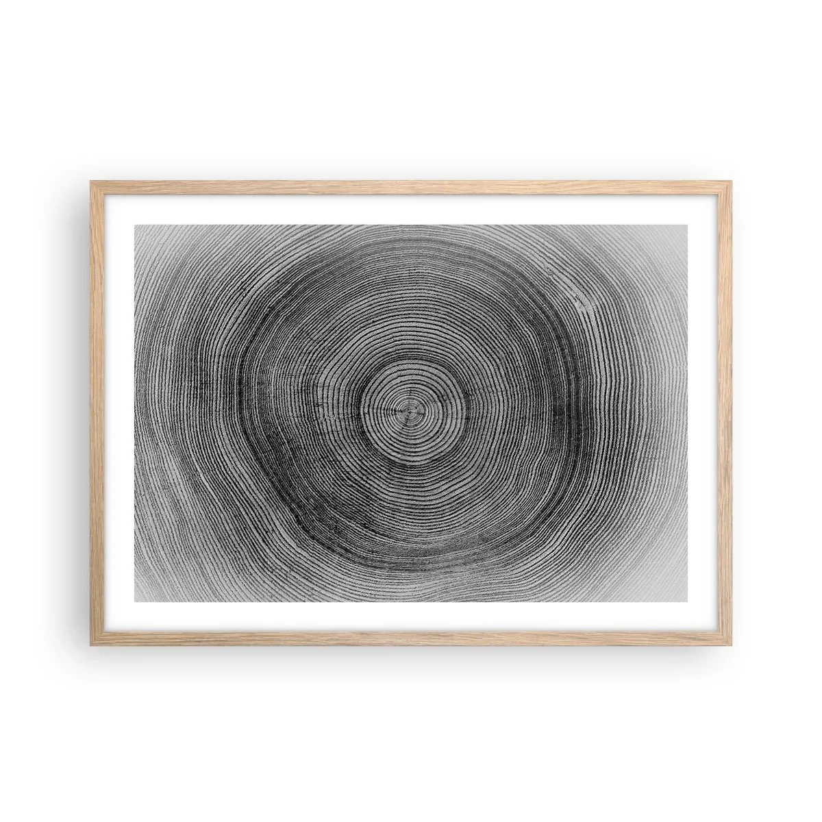 Poster în ramă de stejar deschis - Un semn al vremurilor - 70x50 cm