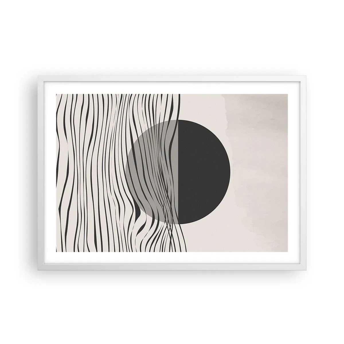 Poster în ramă albă - Semicompunere - 70x50 cm