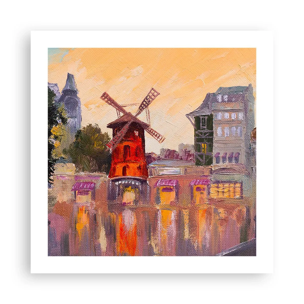 Poster - Icoane pariziene - Moulin Rouge - 50x50 cm